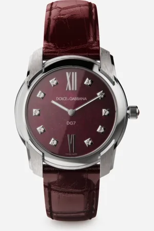 Dolce & Gabbana Dg7 Watch In Steel With Ruby And Diamonds - Woman Watches Onesize
