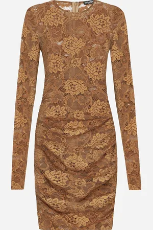 Dolce & Gabbana Short Floral Lace Dress - Woman Dresses Lace 36
