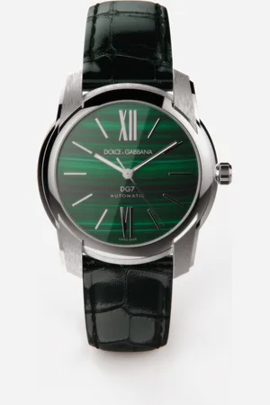 Dolce & Gabbana Steel And Malachite Watch - Man Watches Onesize