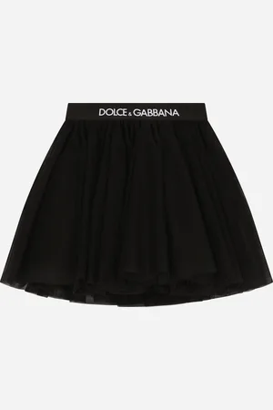 Dolce & Gabbana Tulle Midi Skirt With Branded Elastic - Woman Trousers And Skirts Tulle 5 Years