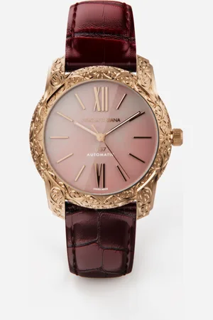 Dolce & Gabbana Dg7 Gattopardo Watch In Red Gold With Pink Mother Of Pearl - Man Watches Onesize