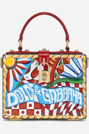 Dolce & Gabbana Dolce Box Handbag - Woman Handbags Multi-colored Fabric Onesize