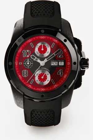 Dolce & Gabbana Ds5 Watch In Steel With Pvd Coating - Man Watches Red Onesize