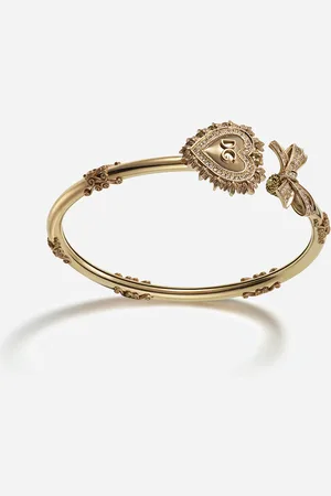 Dolce & Gabbana Devotion Bracelet In With Diamonds - Woman Bracelets Gold S