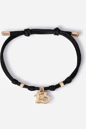 Dolce & Gabbana Fabric Good Luck Bracelet With Yellow Pendant Charm - Man Bracelets M