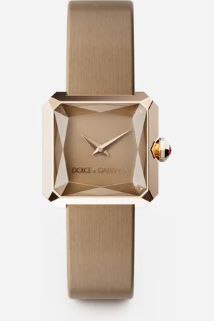 Dolce & Gabbana Gold Watch With Silk Strap - Woman Watches Onesize