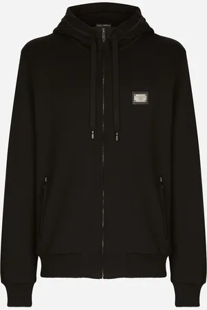 Dolce & Gabbana Jersey Zip-up Hoodie - Man Sweatshirts Cotton 48