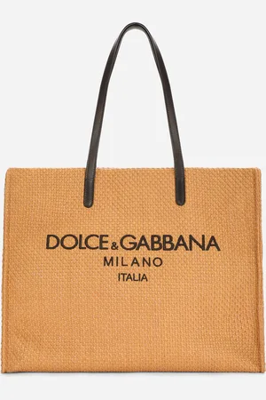 Dolce & Gabbana Branded Raffia Shopper - Man Shoppers Onesize