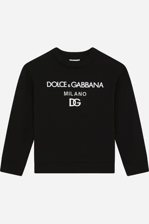 Dolce & Gabbana Jersey Sweatshirt With Dg Milano Print - Man T-shirts And Sweatshirts 3 Years