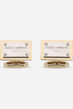 Dolce & Gabbana Cufflinks With Logo Tag - Man Bijoux Metal Onesize