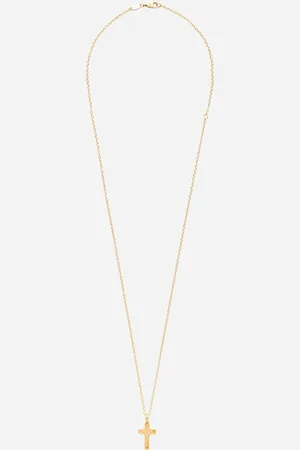 Dolce & Gabbana Cross Pendant On Yellow Chain - Man Necklaces Metal Onesize