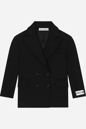 Dolce & Gabbana Double-breasted Technical Jersey Jacket - Woman Coats And Jackets Fabric 2 Years