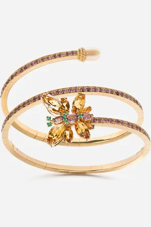 Dolce & Gabbana Spring Yellow Bracelet With Butterfly-shaped Settings - Woman Bracelets S