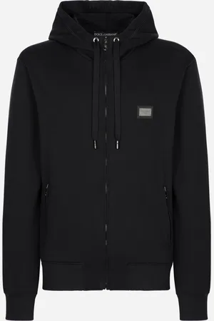 Dolce & Gabbana Jersey Zip-up Hoodie - Man Sweatshirts Cotton 46
