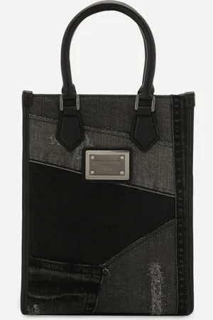 Dolce & Gabbana Small Patchwork Denim Shopper - Man Shoppers Denim Onesize