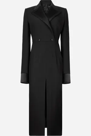 Dolce & Gabbana Woolen Calf-length Coat Dress - Woman Dresses Wool 36