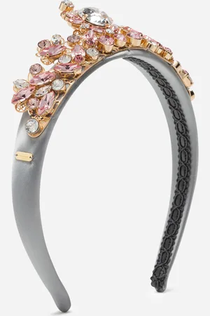 Dolce & Gabbana Headband With All Over Jewellery Application - Woman Gold Metal Onesize