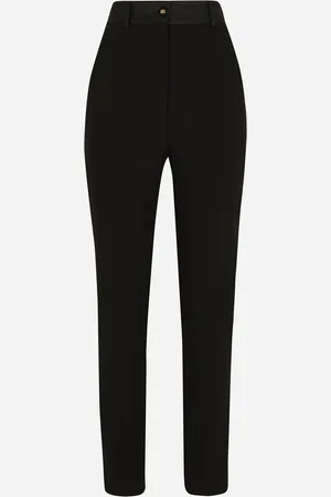 Dolce & Gabbana Woolen Tuxedo Pants - Woman Pants And Shorts 46