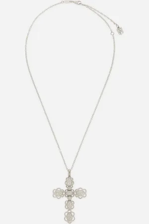 Dolce & Gabbana Easy Diamond Pendant In Gold 18kt And Diamonds Pavé - Woman Necklaces Gold Onesize