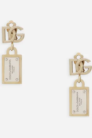 Dolce & Gabbana Earrings With Dg Logo And Tag - Woman Bijoux Multi-colored Metal Onesize