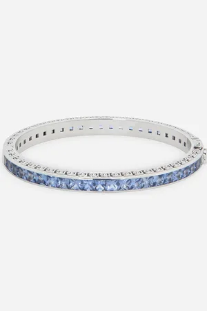 Dolce & Gabbana Anna Bracelet In Gold 18kt With Blue Sapphires - Woman Bracelets Gold M