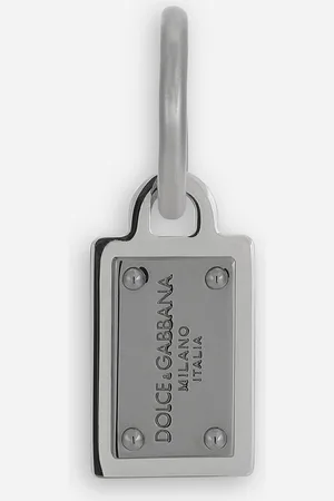 Dolce & Gabbana Single Creole Earring With Logo Tag - Man Bijoux Metal Onesize