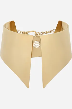 Dolce & Gabbana Rigid Metal Shirt Collar Necklace - Woman Bijoux Metal Onesize
