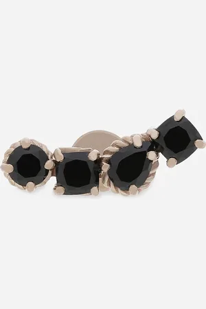 Dolce & Gabbana Single Earring In Gold 18kt With Black Spinels - Woman Earrings Gold Onesize