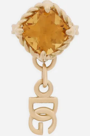 Dolce & Gabbana Single Earring In Yellow 18kt With Citrines - Woman Earrings Onesize