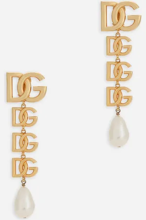 Dolce & Gabbana Clip-on Earrings With Dg Logo - Woman Bijoux Metal Onesize