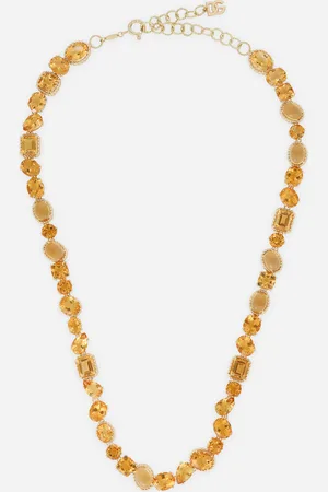 Dolce & Gabbana Anna Necklace In Yellow 18kt With Citrines - Woman Necklaces Onesize