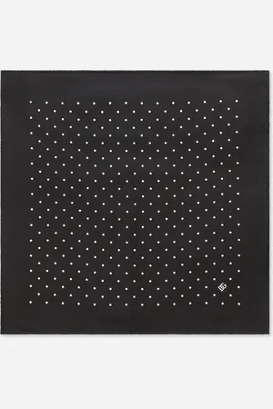 Dolce & Gabbana Silk Jacquard Pocket Square With Dg Logo - Man Ties And Pocket Squares Silk Onesize