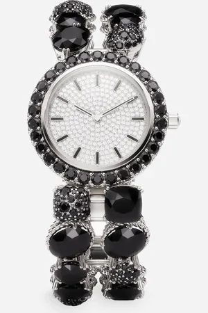 Dolce & Gabbana Anna Watch In Gold 18kt And Black Spinels - Woman Watches Gold Onesize