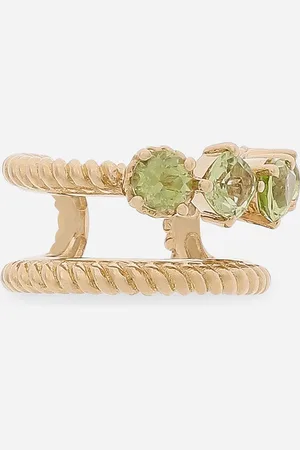 Dolce & Gabbana Anna Earring In Yellow 18kt And Peridots - Woman Earrings Onesize