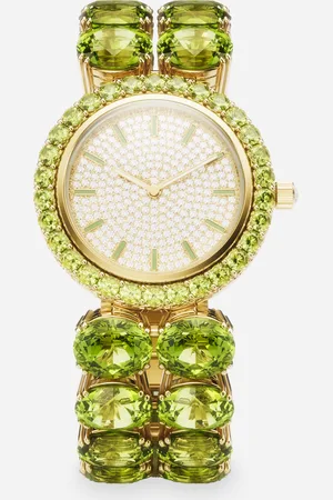 Dolce & Gabbana Anna Watch In Yellow 18kt And Peridots - Woman Watches Onesize