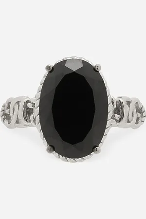 Dolce & Gabbana Anna Ring In Gold 18kt And Black Spinels - Woman Rings Gold 52