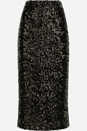 Dolce & Gabbana Sequined Calf-length Skirt - Woman Skirts 40