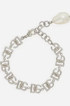 Dolce & Gabbana Link Bracelet With Multiple Dg Logo - Woman Bijoux Metal Onesize