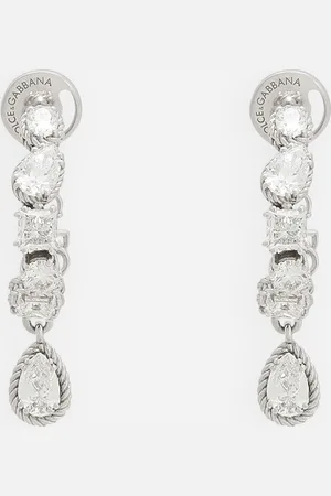 Dolce & Gabbana Easy Diamond Earrings In Gold 18kt And Diamonds - Woman Earrings Gold Onesize