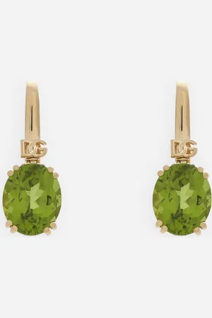 Dolce & Gabbana Anna Earrings In Yellow 18kt And Peridots - Woman Earrings Onesize