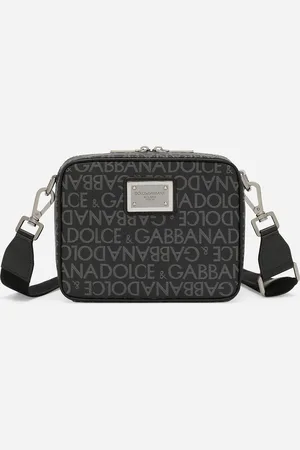 Dolce & Gabbana Coated Jacquard Crossbody Bag - Man Crossbody Bags Multi-colored Fabric Onesize