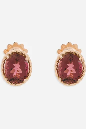 Dolce & Gabbana Anna Earrings In Red Gold 18kt With Toumalines - Woman Earrings Red Gold Onesize