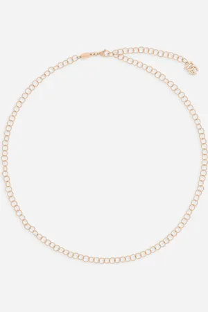 Dolce & Gabbana Twisted Wire Chain Necklace In Gold 18kt - Woman Necklaces Onesize