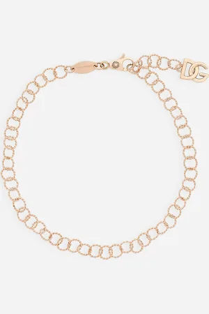 Dolce & Gabbana Twisted Wire Chain Bracelet In Gold 18kt - Woman Bracelets Onesize