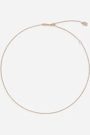 Dolce & Gabbana Rainbow Alphabet Twisted Wire Chain Neckalce In Gold 18kt - Woman Necklaces Gold Onesize