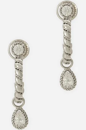 Dolce & Gabbana Easy Diamond Earrings In Gold 18kt And Diamonds - Woman Earrings Gold Onesize