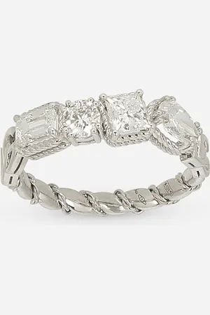 Dolce & Gabbana Easy Diamond Ring In Gold 18kt And Diamonds - Woman Rings Gold 50