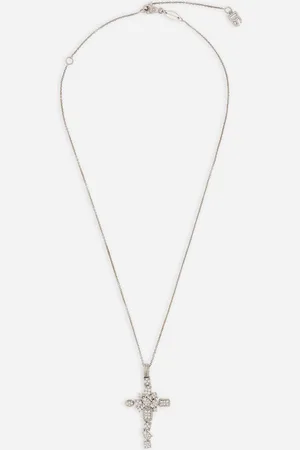 Dolce & Gabbana Easy Diamond Earrings In White Gold 18kt And Diamonds Pavè - Woman Necklaces White Gold Onesize