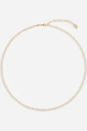 Dolce & Gabbana Twisted Wire Chain Necklace In Yellow 18kt - Woman Necklaces Onesize