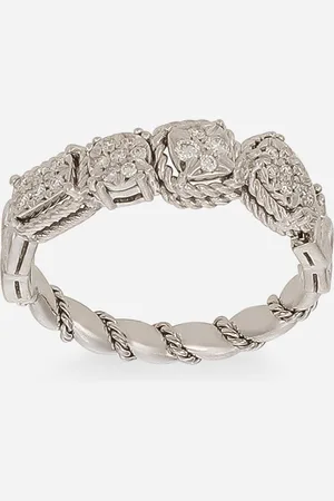 Dolce & Gabbana Easy Diamond Ring In Gold 18kt And Diamonds Pavé - Woman Rings Gold 48